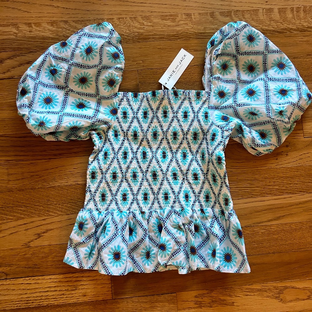 Janie and Jack girl’s cotton top size 12